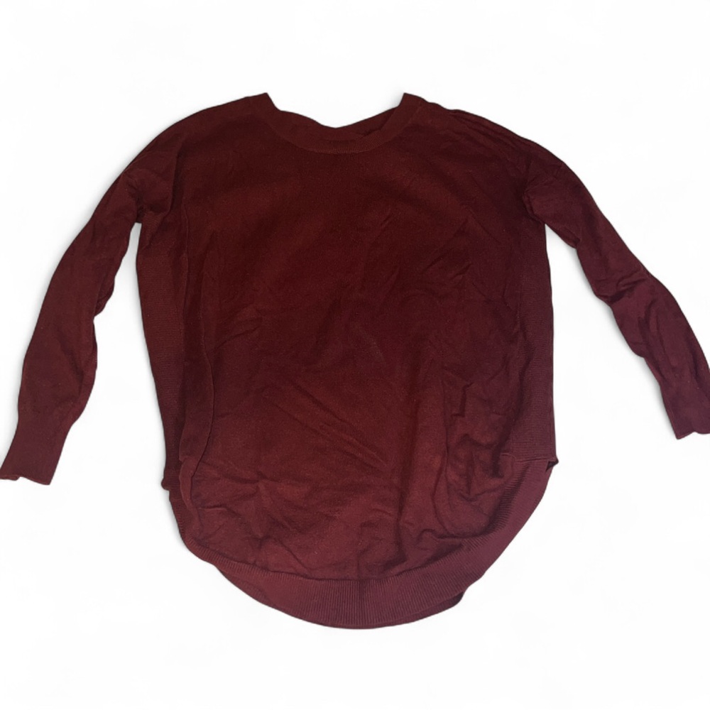 Debut Maroon Long Sleeve Knit Top